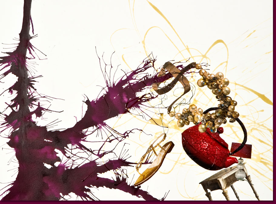 Detail image of painting/collage