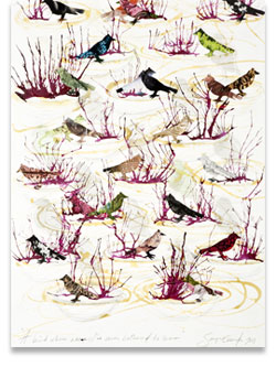 collage painting, copyright Sonya Evanisko