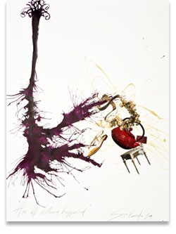 collage painting, copyright Sonya Evanisko