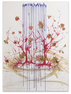 collage painting, copyright Sonya Evanisko