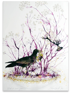 collage painting, copyright Sonya Evanisko