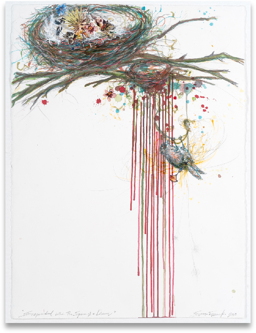 collage painting, copyright Sonya Evanisko